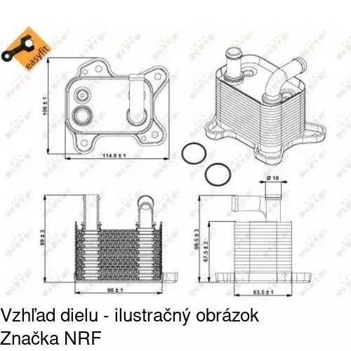 Chladiče oleja POLCAR 5509L83X - obr. 4