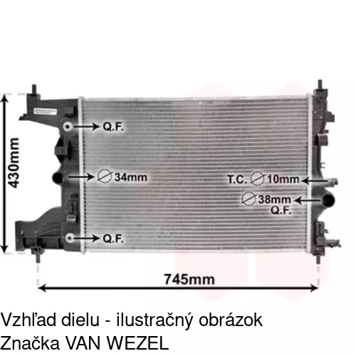 Chladiče vody POLCAR 551108-4 - obr. 1