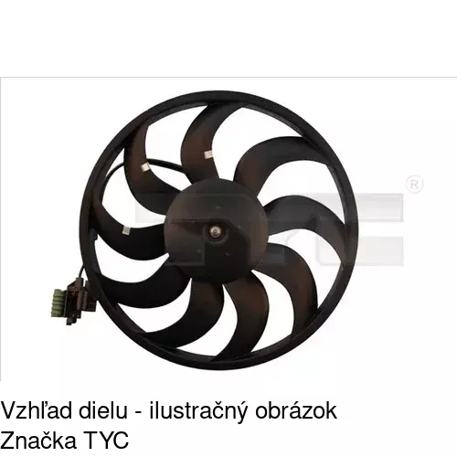 Ventilátor bez krytu / podpery POLCAR 551123U3 - obr. 2