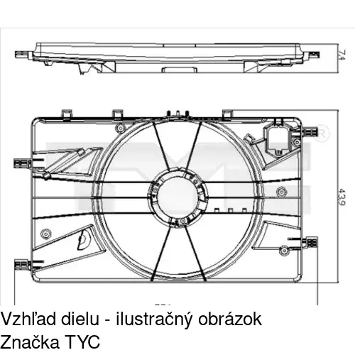 Ventilátory chladičov POLCAR 551123W5