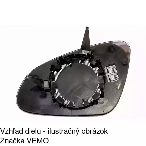 Sklo vonkajšieho zrkadla s držiakom POLCAR 5511544E - obr. 5