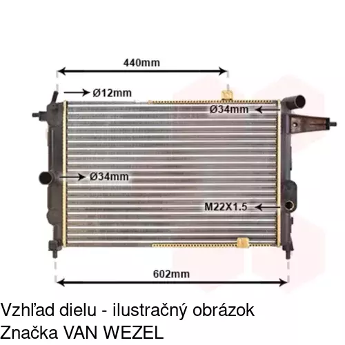 Chladiče vody POLCAR 551408A3 - obr. 5