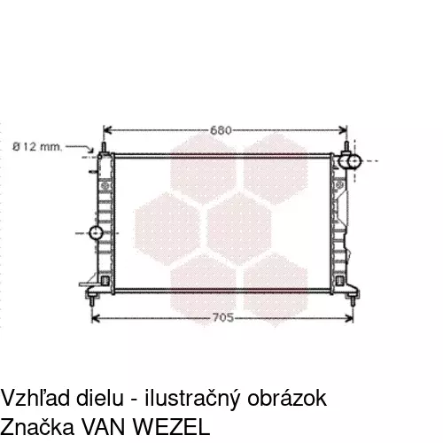 Chladiče vody POLCAR 551608-0 - obr. 3