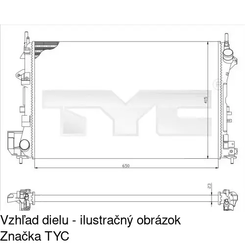 Chladiče vody POLCAR 551808A1