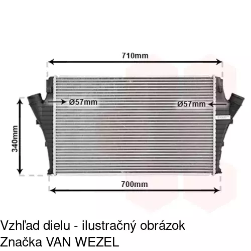 Chladiče vzduchu (Intercoolery) POLCAR 5518J8-6 - obr. 2