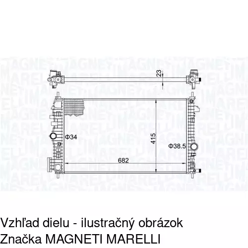 Chladiče vody POLCAR 5520083K - obr. 2