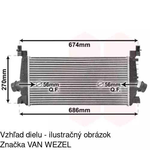 Chladiče vzduchu (Intercoolery) POLCAR 5520J8-2 - obr. 2