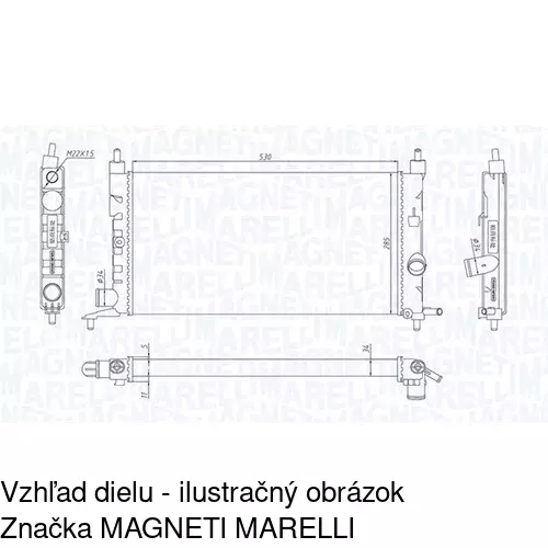 Chladiče vody POLCAR 555508A1 - obr. 1