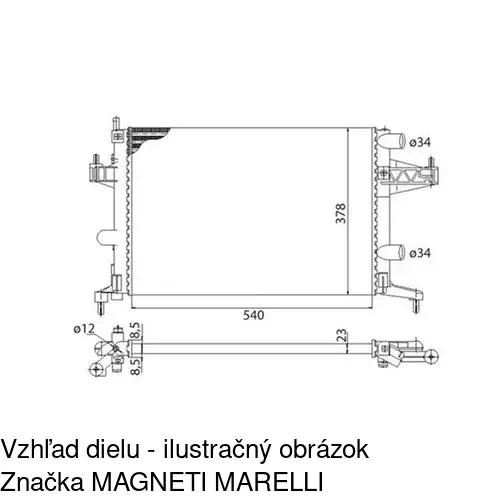 Chladiče vody POLCAR 555608B1 - obr. 2