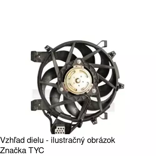 Ventilátor bez krytu / podpery POLCAR 555623U8 - obr. 2