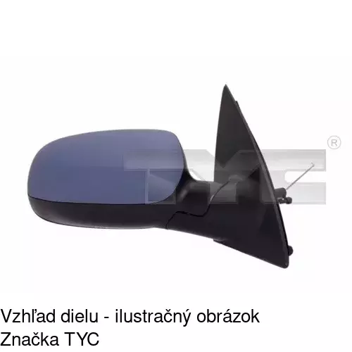 Rám vonkajšieho zrkadla POLCAR 555655PM