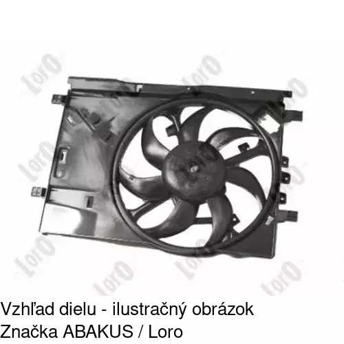 Ventilátor bez krytu / podpery POLCAR 555823U6 - obr. 4