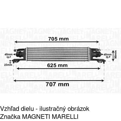 Chladiče vzduchu (Intercoolery) POLCAR 5558J81X - obr. 1