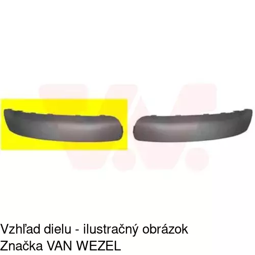 Lišta nárazníka POLCAR 571096-6 - obr. 1