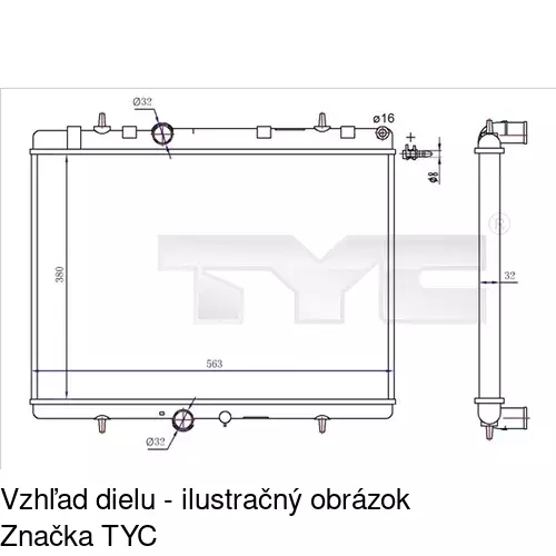 Chladiče vody POLCAR 574808A1 - obr. 1