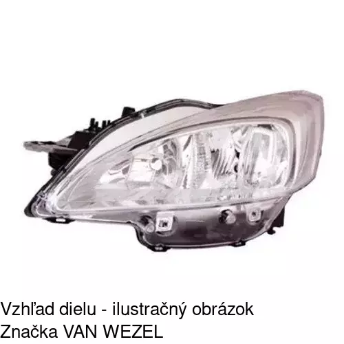 Hlavný reflektor POLCAR 575609-E - obr. 3