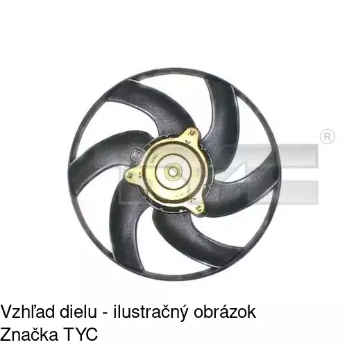 Ventilátor bez krytu / podpery 579023U2 /POLCAR/ - obr. 1