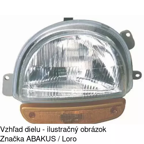 Hlavný reflektor POLCAR 600310-E - obr. 4