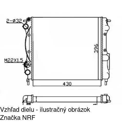 Chladiče vody POLCAR 600608-8 - obr. 1