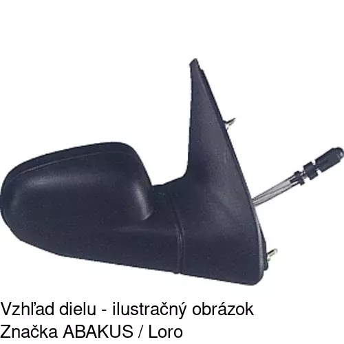 Vonkajšie zrkadlo 6006512E /POLCAR/ - obr. 4