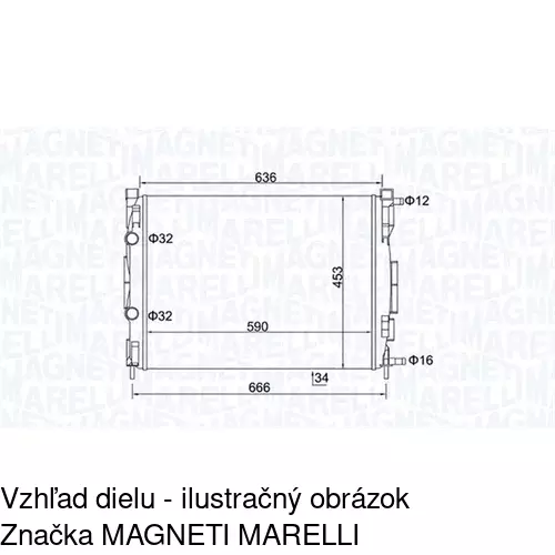 Chladiče vody POLCAR 601208B2 - obr. 1