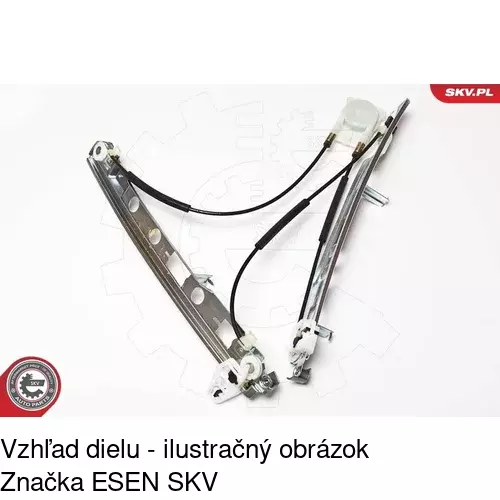 Elektrický mechanizmus okna dverí POLCAR 6012PSE6 - obr. 1