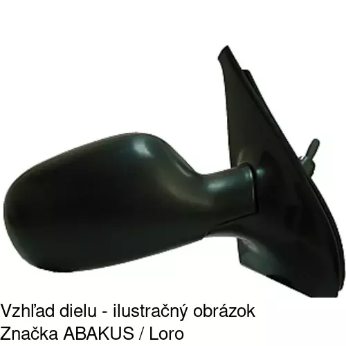 Vonkajšie zrkadlo POLCAR 6016522E - obr. 2