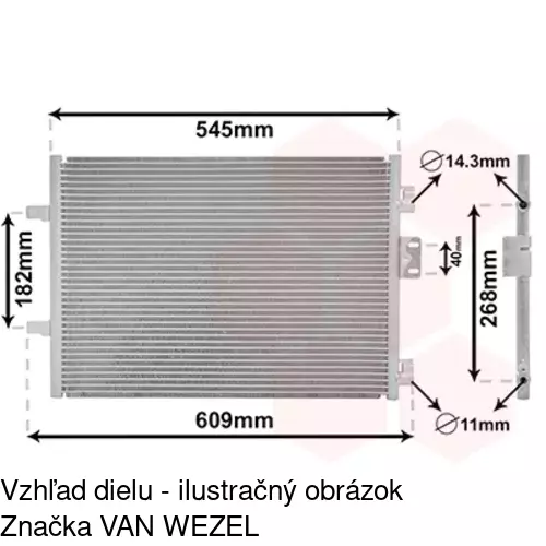 Chladiče klimatizácie POLCAR 6016K8C1 - obr. 3