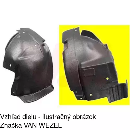 Podblatník (plast) POLCAR 6026FL2T