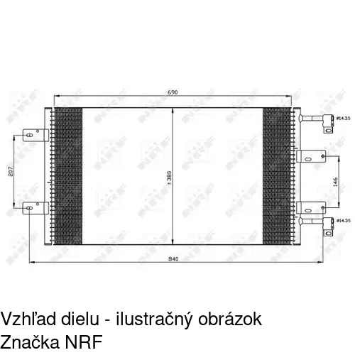 Chladiče klimatizácie POLCAR 6026K8C2S - obr. 1