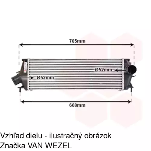 Chladiče vzduchu (Intercoolery) POLCAR 6027J8-1 - obr. 3