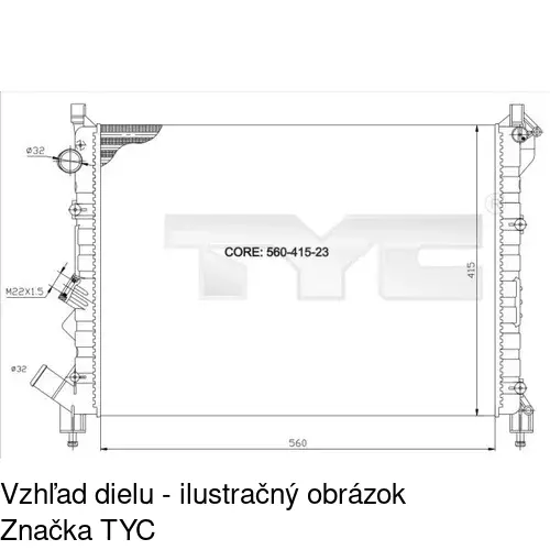 Chladiče vody 603208-1 /POLCAR/