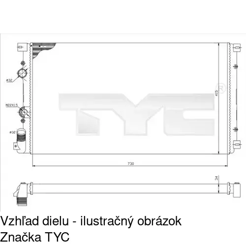 Chladiče vody POLCAR 604108-4