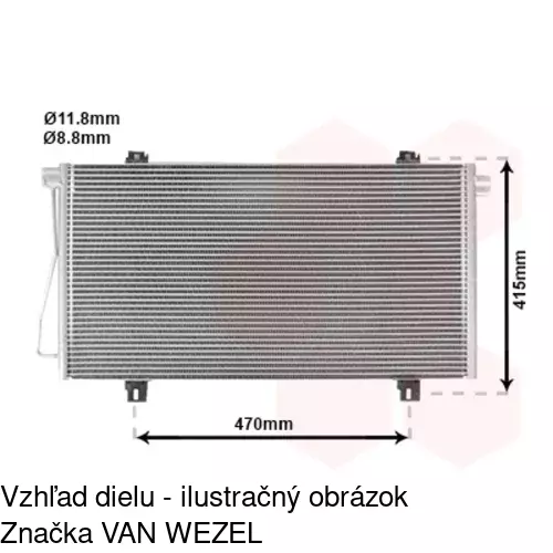 Chladiče klimatizácie POLCAR 6041K8C4 - obr. 3