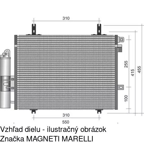 Chladiče klimatizácie POLCAR 6061K8C1 - obr. 2