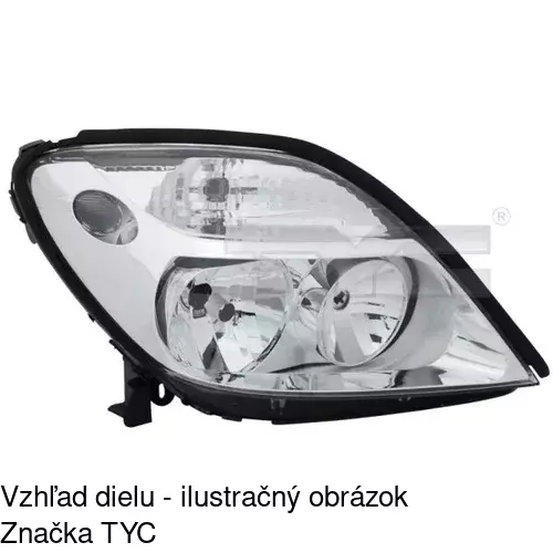 Hlavný reflektor POLCAR 607009-E