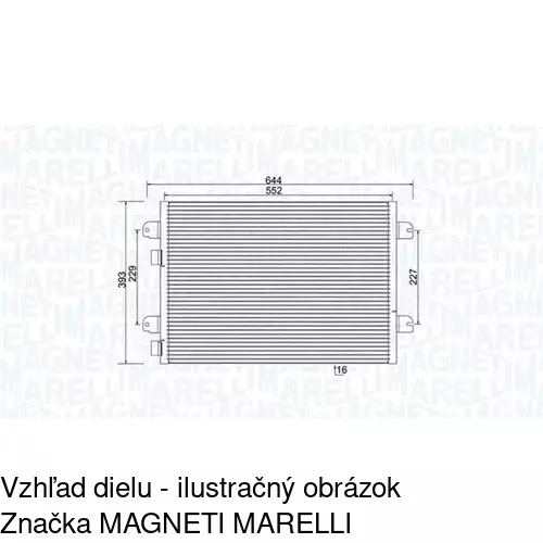 Chladiče klimatizácie 6070K8C2S /POLCAR/