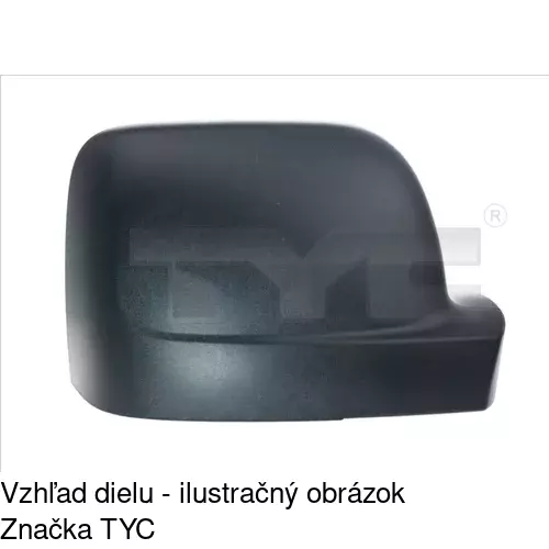 Rám vonkajšieho zrkadla 60N254TM /POLCAR/ - obr. 3