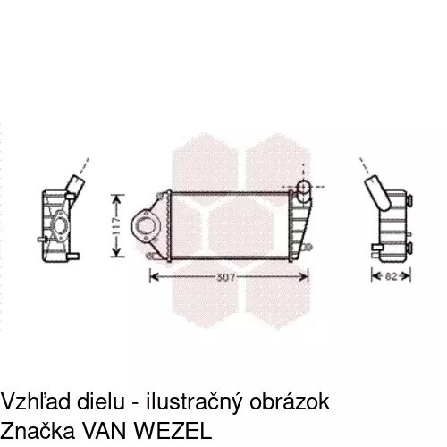 Chladiče vzduchu (Intercoolery) POLCAR 6705J8-1 - obr. 1