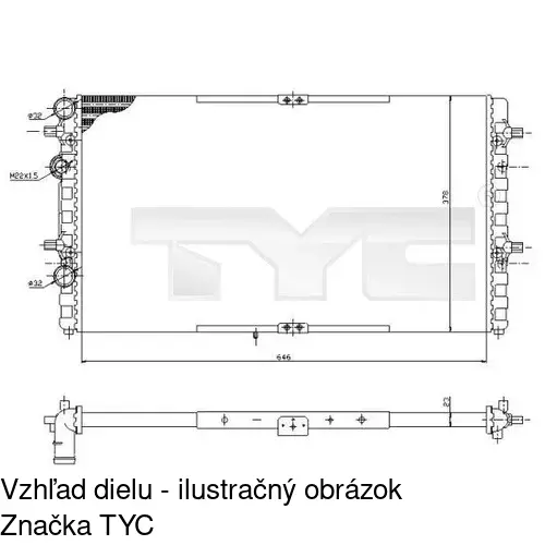 Chladiče vody POLCAR 671608-2 - obr. 2