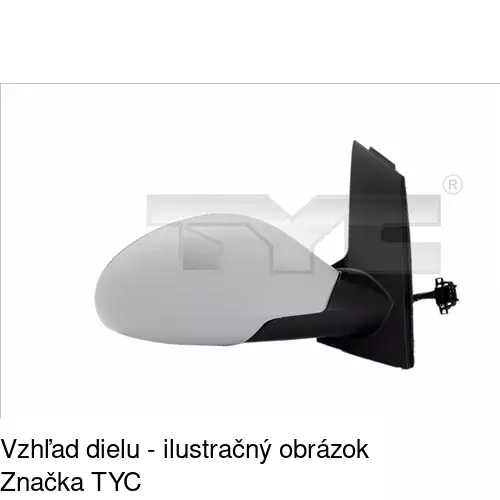 Vonkajšie zrkadlo POLCAR 6722515E - obr. 5