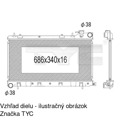 Chladiče vody POLCAR 721108-1