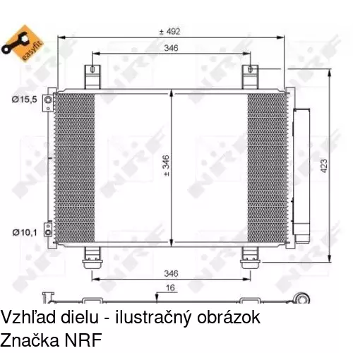 Chladiče klimatizácie POLCAR 7406K81K - obr. 1