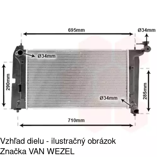 Chladiče vody POLCAR 811308-4 - obr. 4