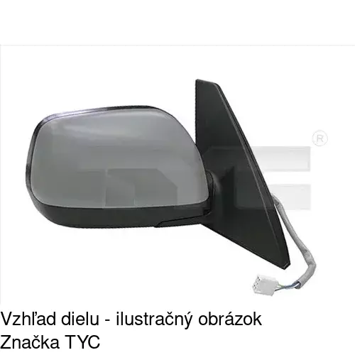 Vonkajšie zrkadlo POLCAR 8146515E