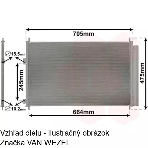 Chladiče klimatizácie POLCAR 8148K81K - obr. 2