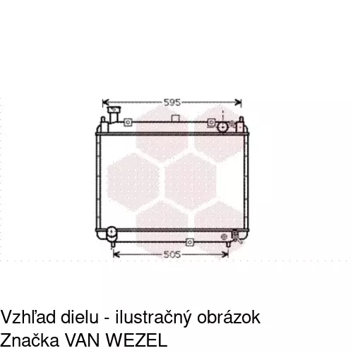 Chladiče vody POLCAR 816508-3 - obr. 1