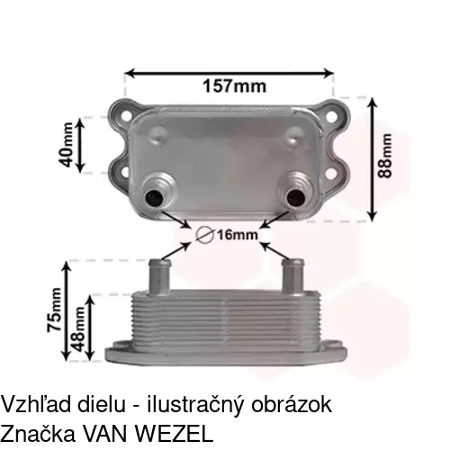 Chladiče oleja POLCAR 9042L8-1 - obr. 4