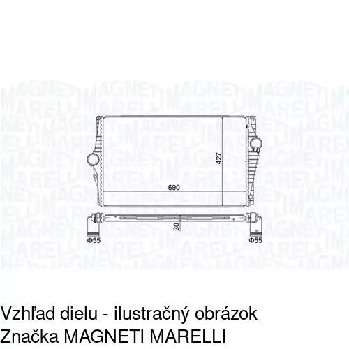 Chladiče vzduchu (Intercoolery) 9090J8-1 /POLCAR/