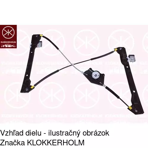 Mechanizmus sťahovania okna elektrický bez motora 9501PSG2 /POLCAR/ - obr. 1